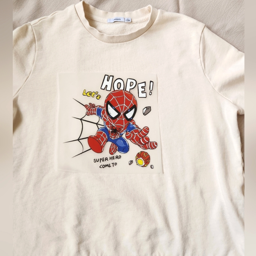 Iron on Heat transfer Spiderman Medium size